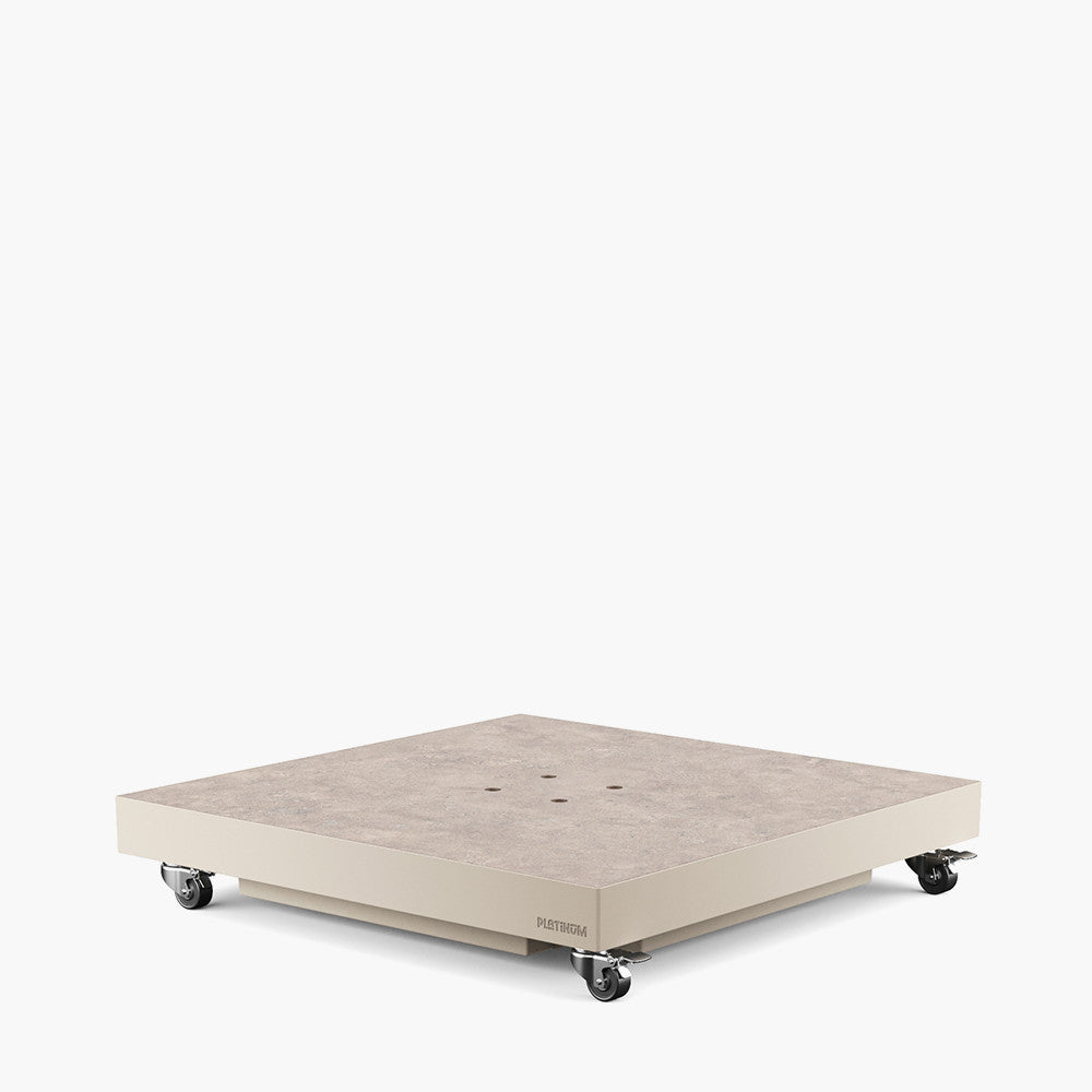 Glow Challenger T2 3m Square Sandstone / Champagne Free Arm Parasol | Pacific Lifestyle