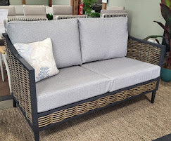 Langley Outdoor Lounge Seating Cushions Aqua Clean Zuma Grey | Daro