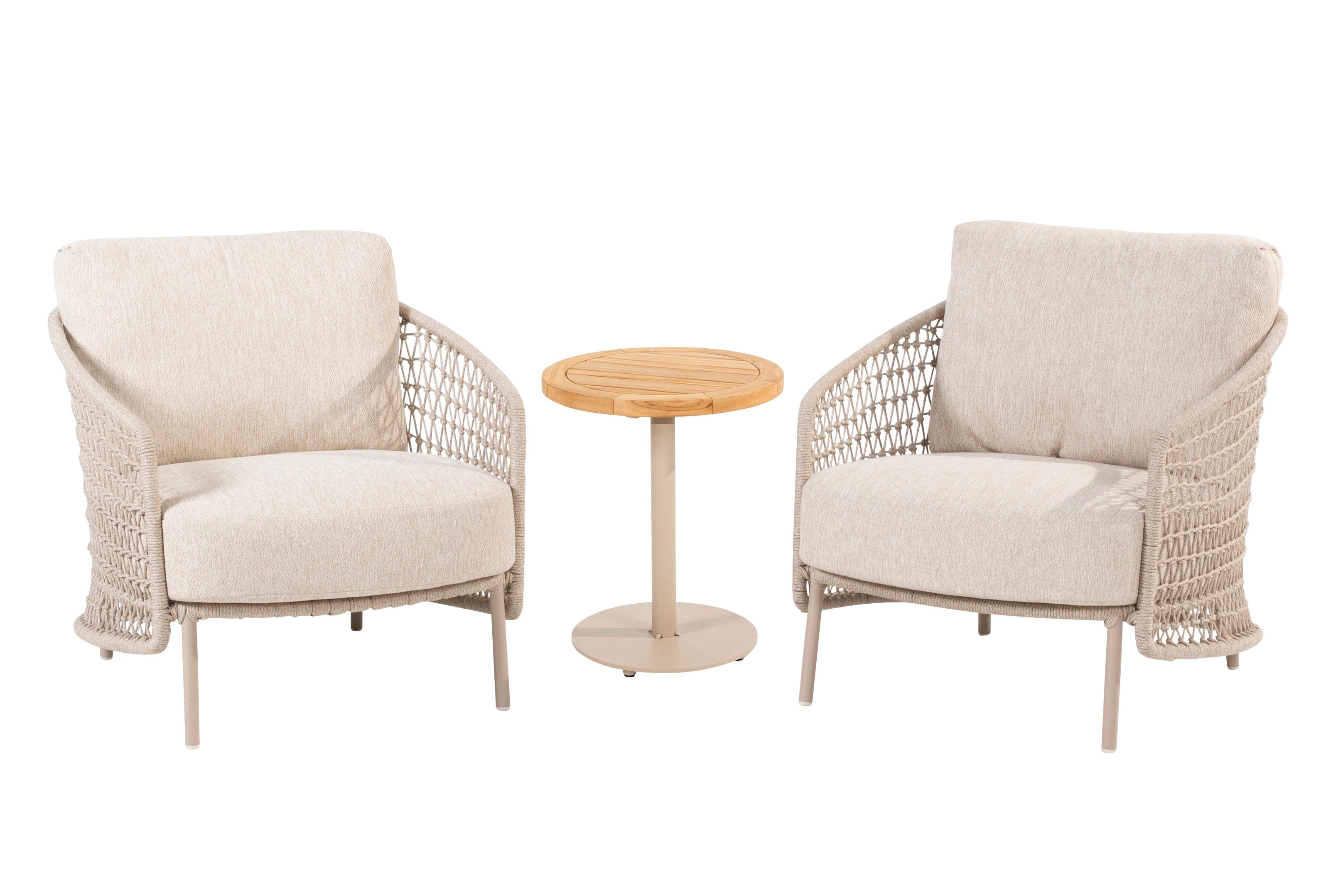 Puccini Outdoor Bistro Set with Volta Table | 4 Seasons Outdoor