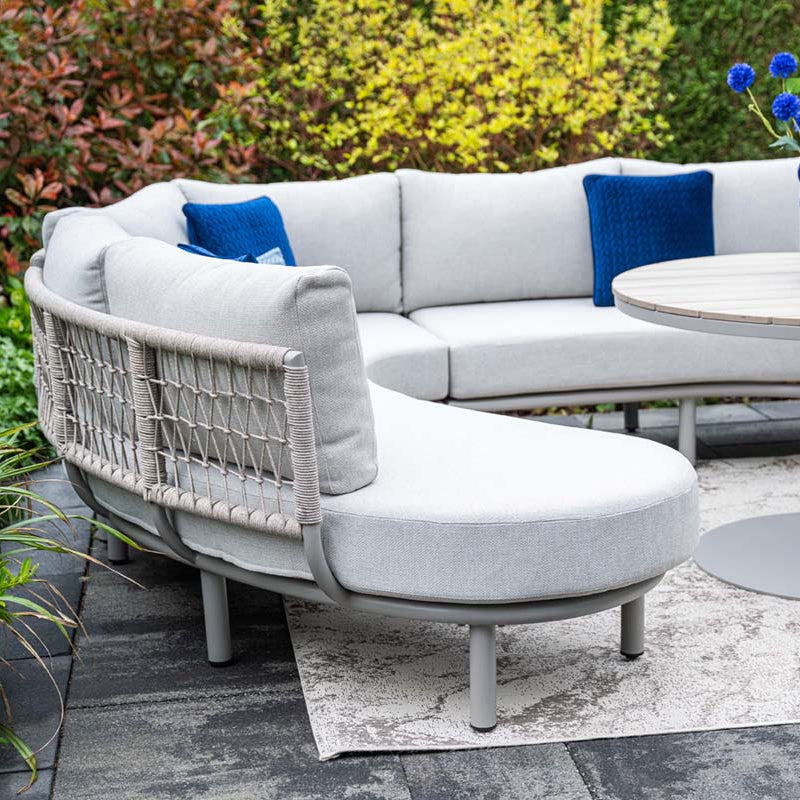 Matera Curved corner lounge dining set | Garden Impressions