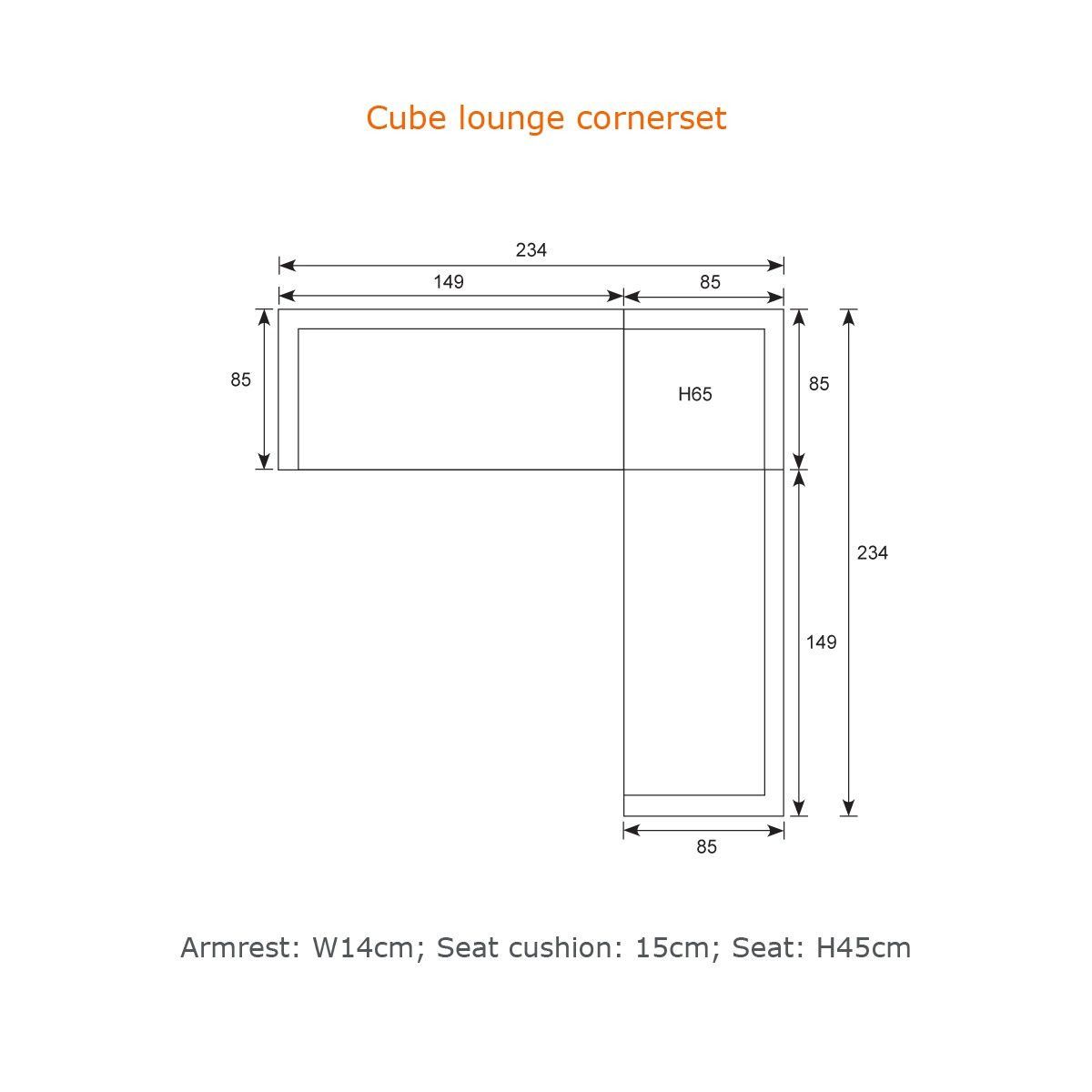 Cube Outdoor Dining Corner Set | Garden Impressions