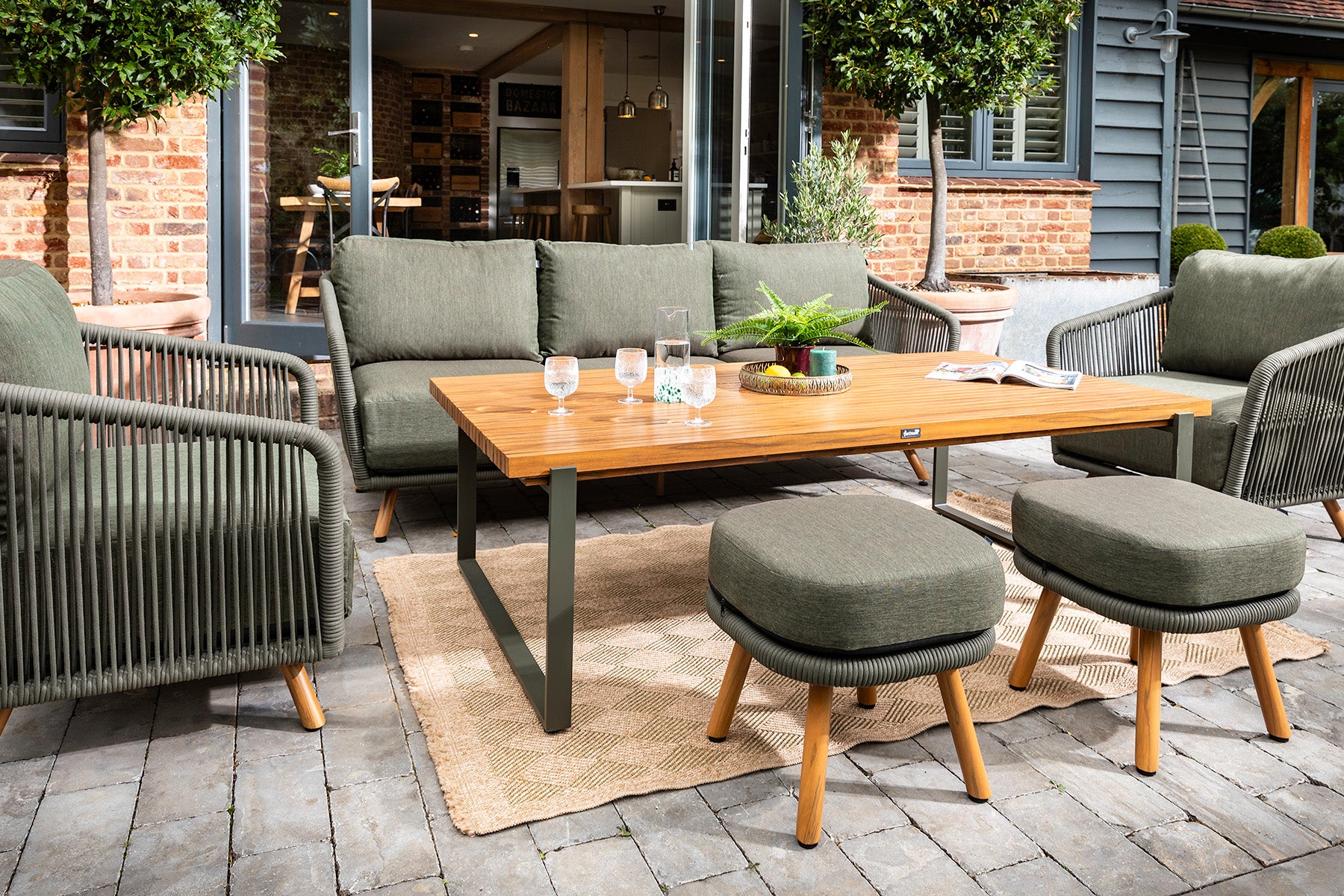 Eden Outdoor 3 Seat Lounge Set | Hartman