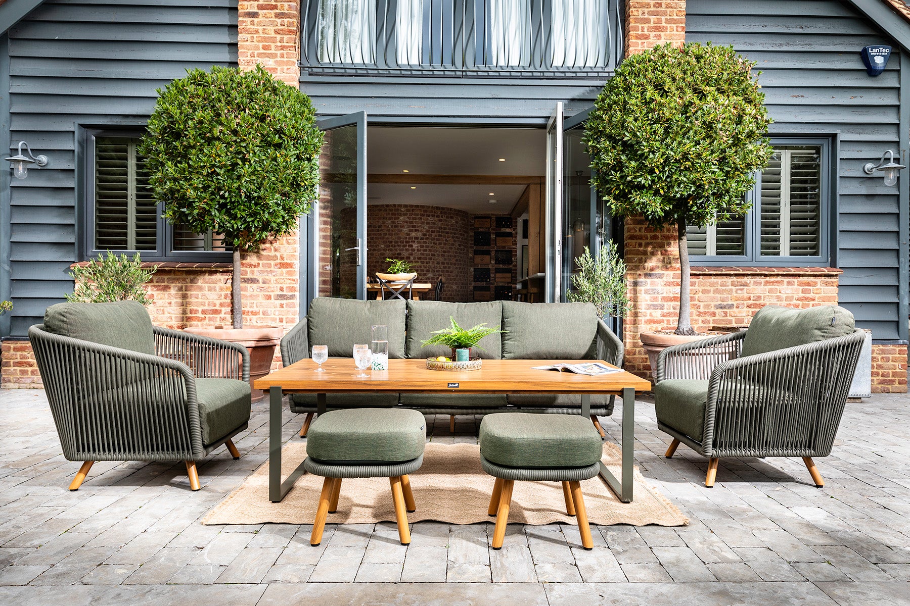 Eden Outdoor 3 Seat Lounge Set | Hartman