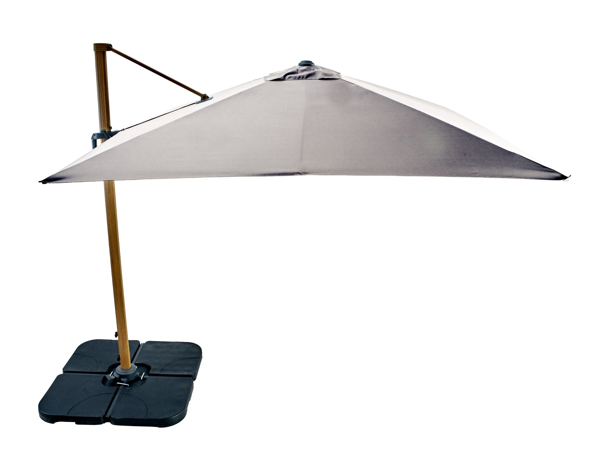 Aegean Square Cantilever Parasol in Shell with Base | Hartman