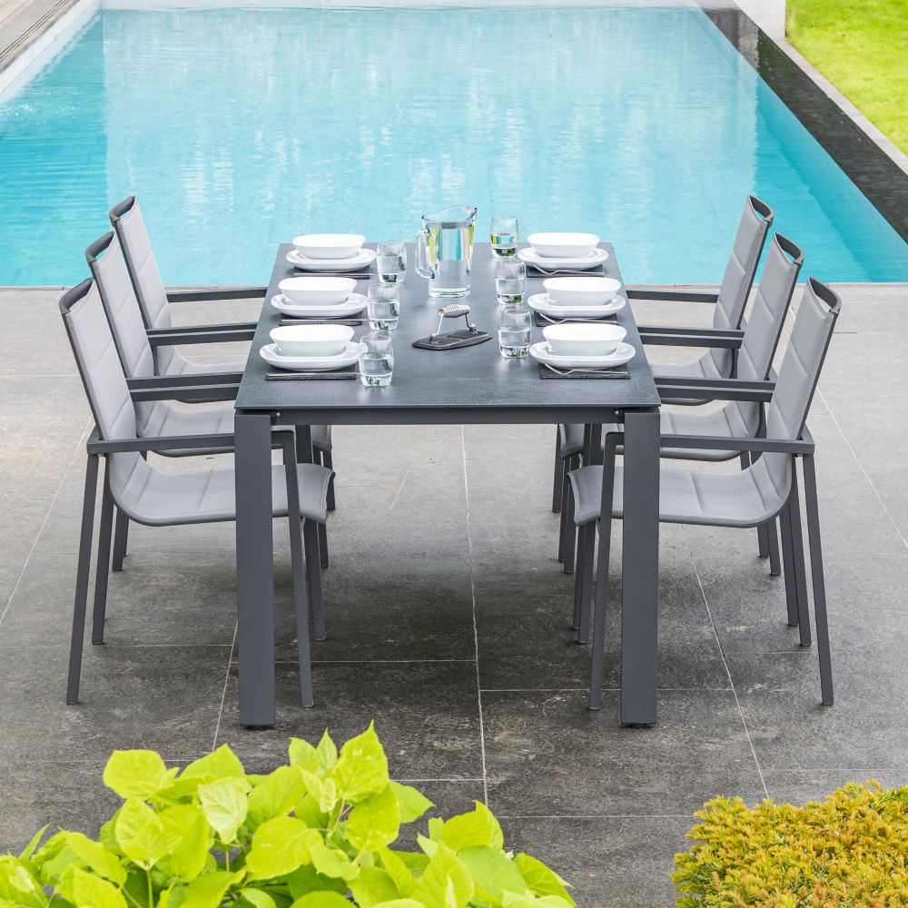 Bari Outdoor Dining Set 6 Seat by 4 Seasons Outdoor
