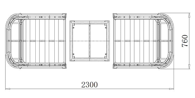 Coniston Bistro Set in Natural | Vila