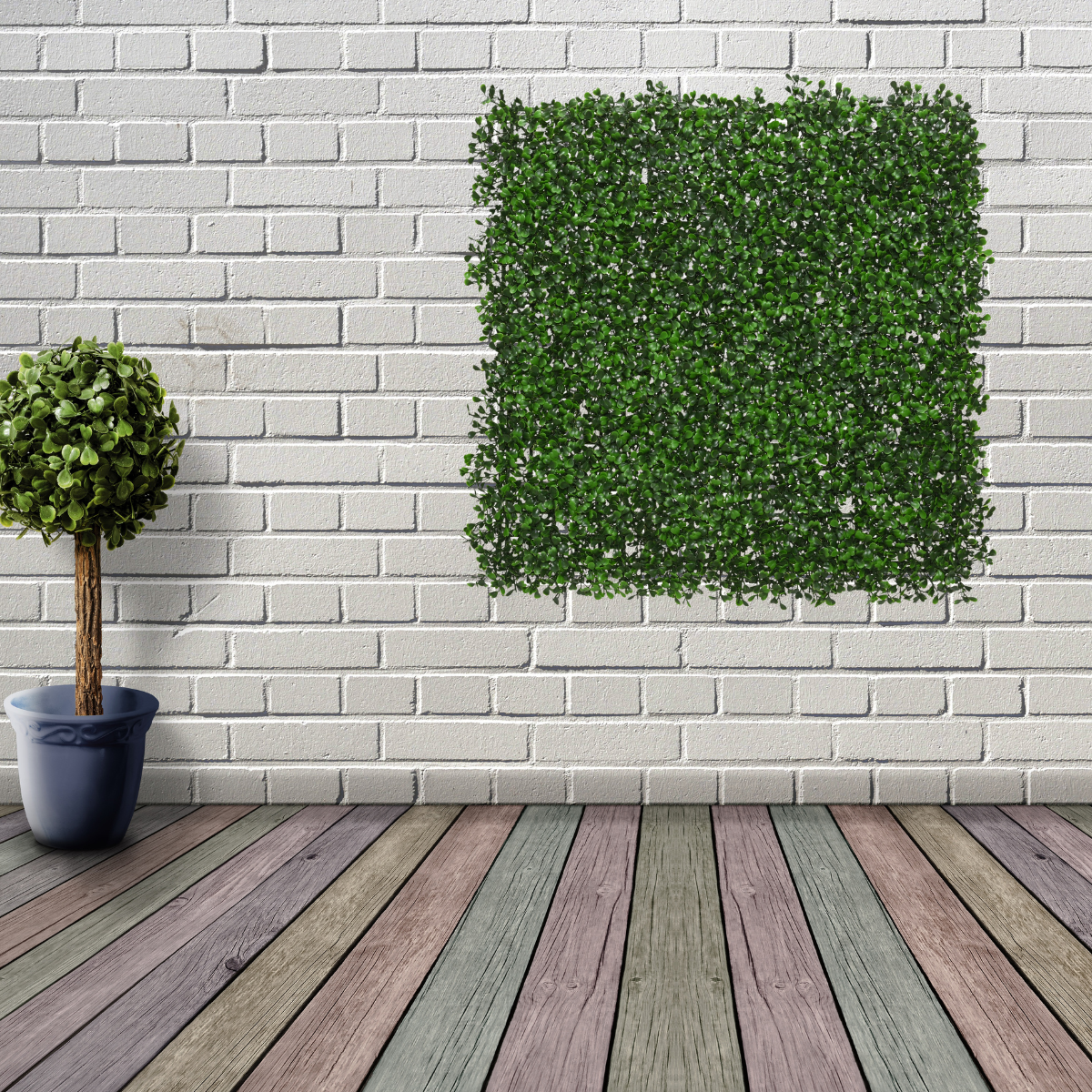 4 x Premium Outdoor Realistic Foliage Wall Panel | Boxwood