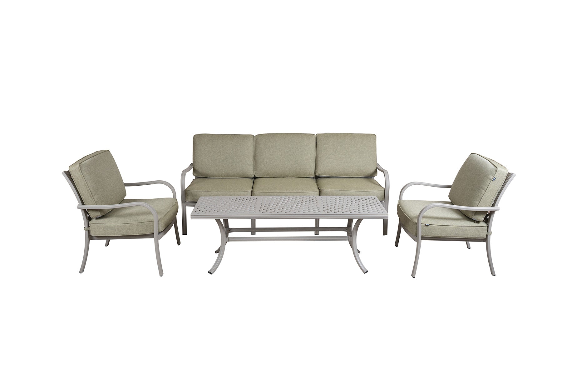 Buxton Outdoor Cast Aluminium Lounge Set | Hartman