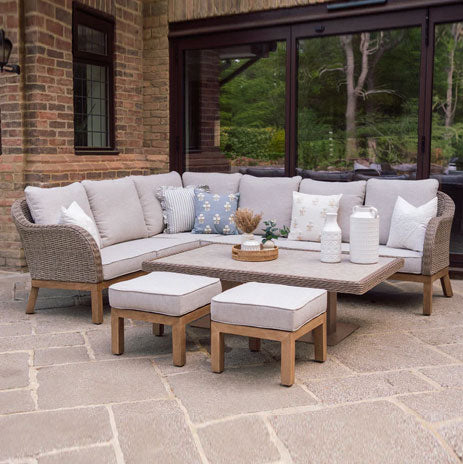 Coniston Corner Lounge Set in Natural | Vila