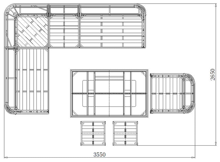 Coniston Corner Lounge Set in Grey | Vila