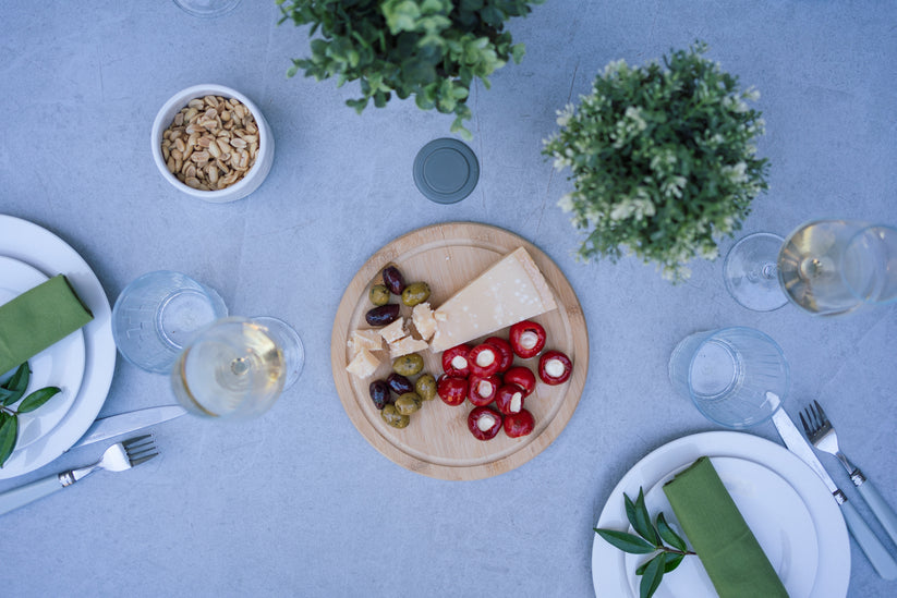 Outdoor Round 120cm Table In Cream - Arnside By Vila