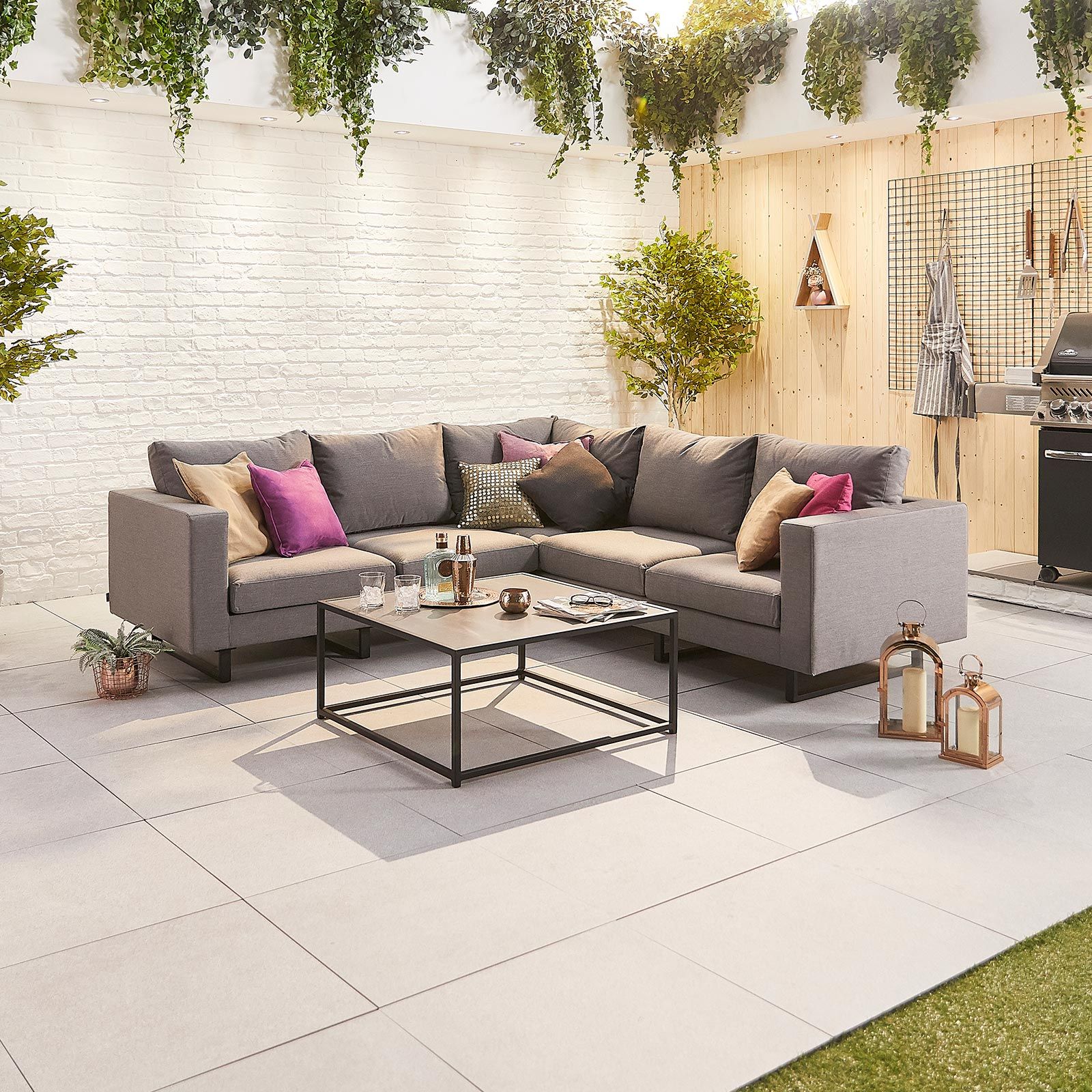 Eden Outdoor Fabric Corner Sofa Set by Nova
