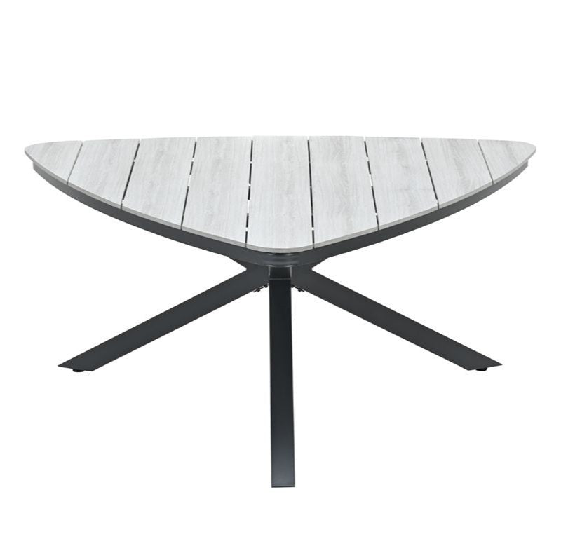 Edison Triangle Dining Table 170cm - Grey | Garden Impressions