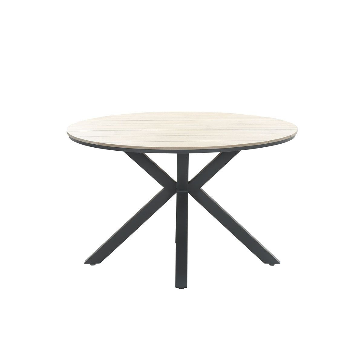 Edison Outdoor Round Dining Table 122cm - In Natural | Garden Impressions