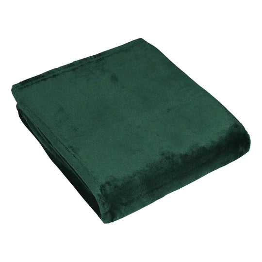 Garden Furniture Accessories - Harlow Fleece Throw -  Emerald