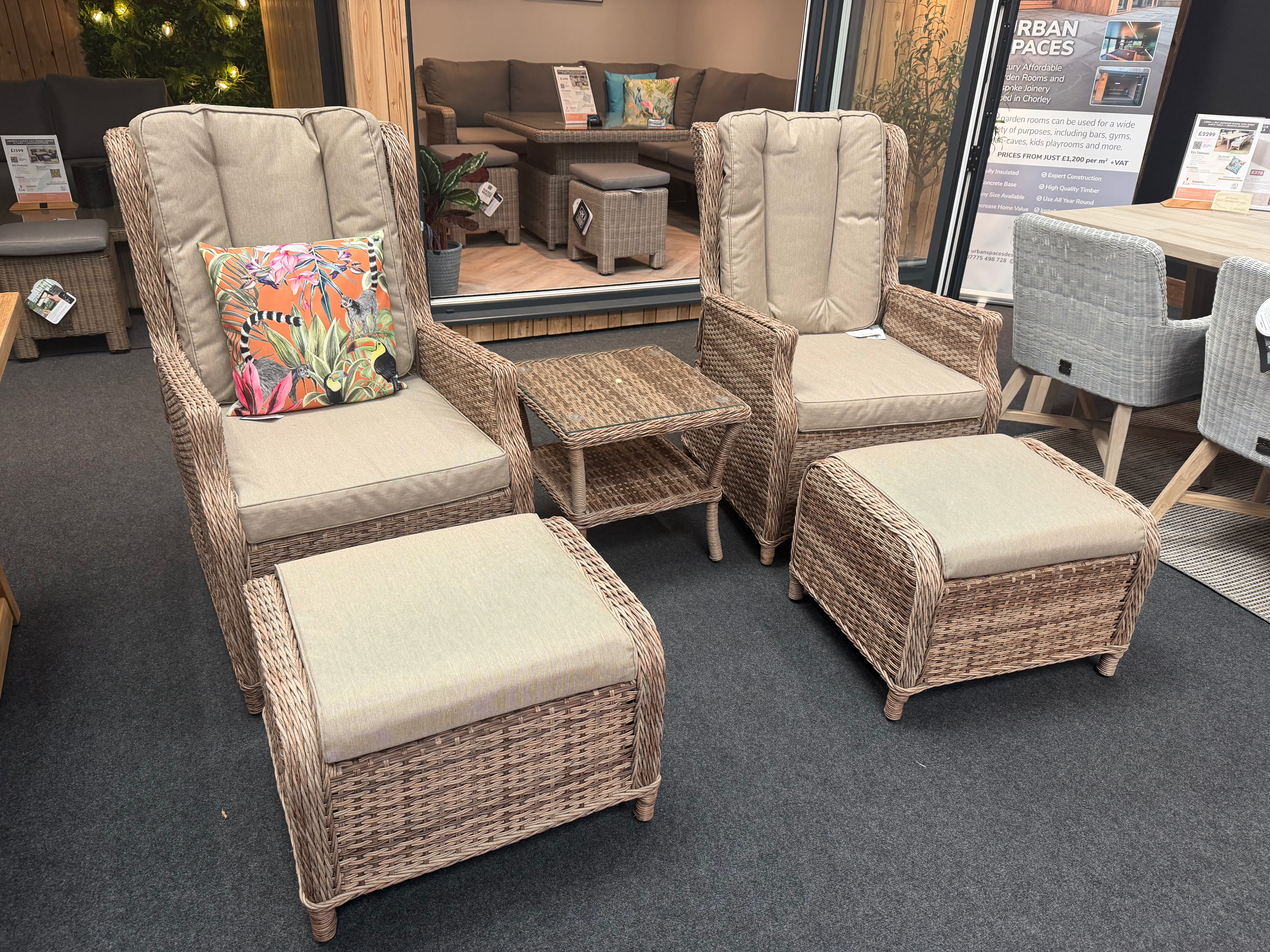 Haven Cotswold Outdoor Reclining Relaxer Set  | Harbo