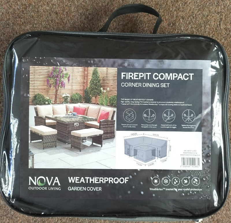 Nova Outdoor Furniture Cover for Ciara Compact Corner - Firepit