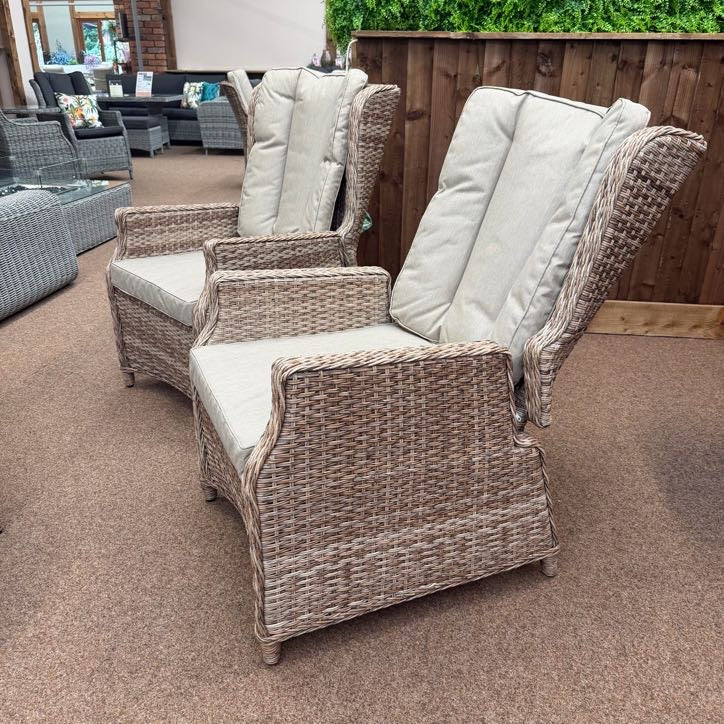 Reclining Wingback Chairs (Pack of 2) - Haven Cotswold By Harbo