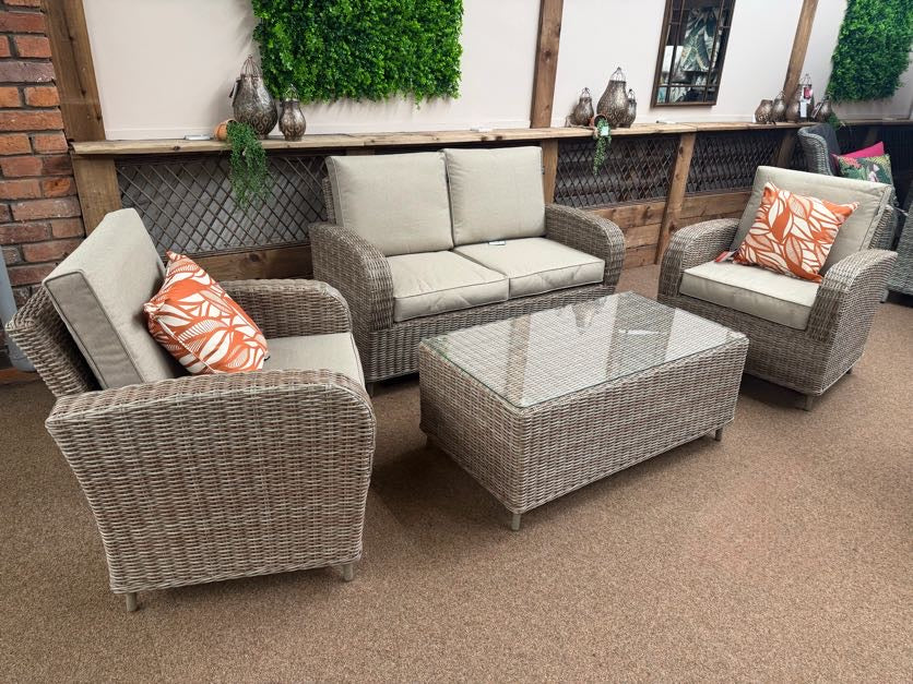 Haven Cotswold Outdoor 2 Seat Lounge Set with Coffee Table | Harbo