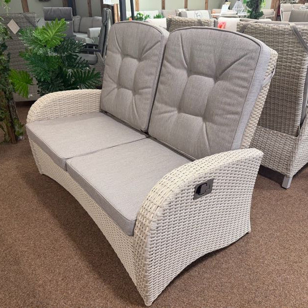 Bowness Outdoor Reclining 2 Seat Sofa in Ecru | Vila