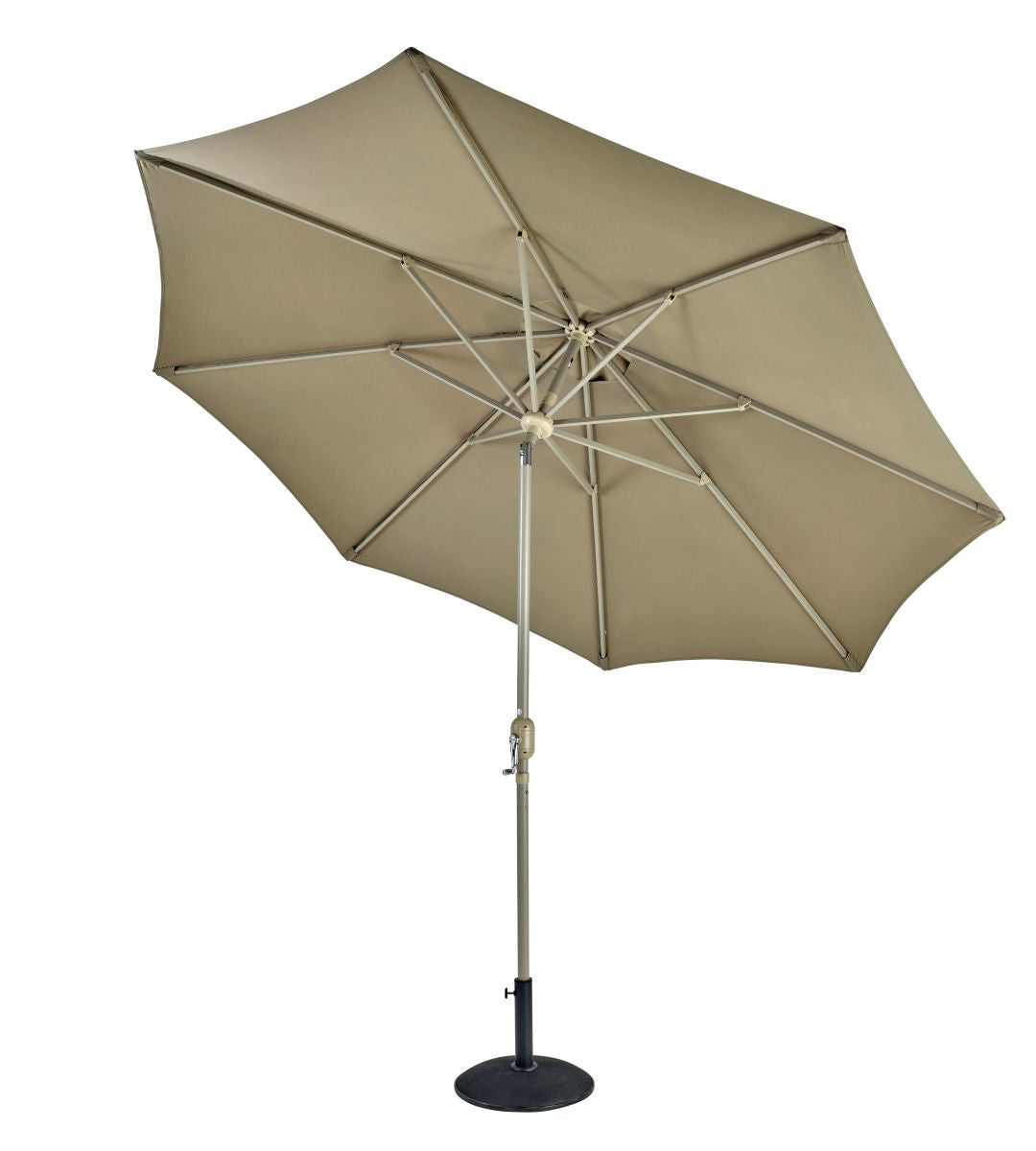 Luxe Parasol in Dove with Latte Pole | Hartman