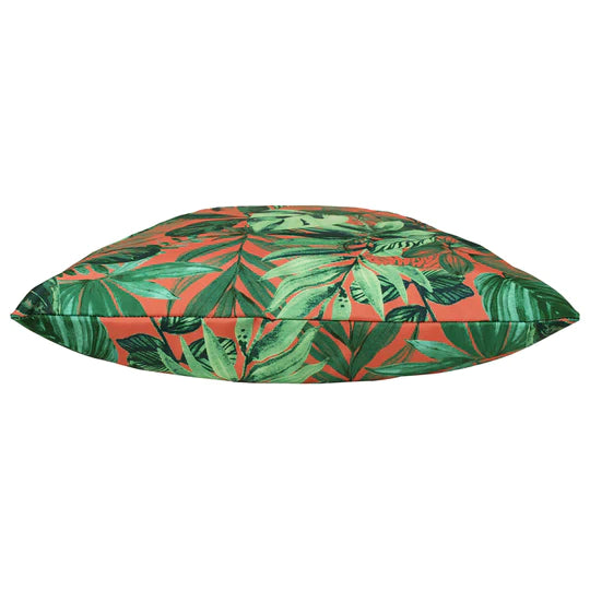 Psychedelic Jungle Outdoor Scatter Cushion - Coral