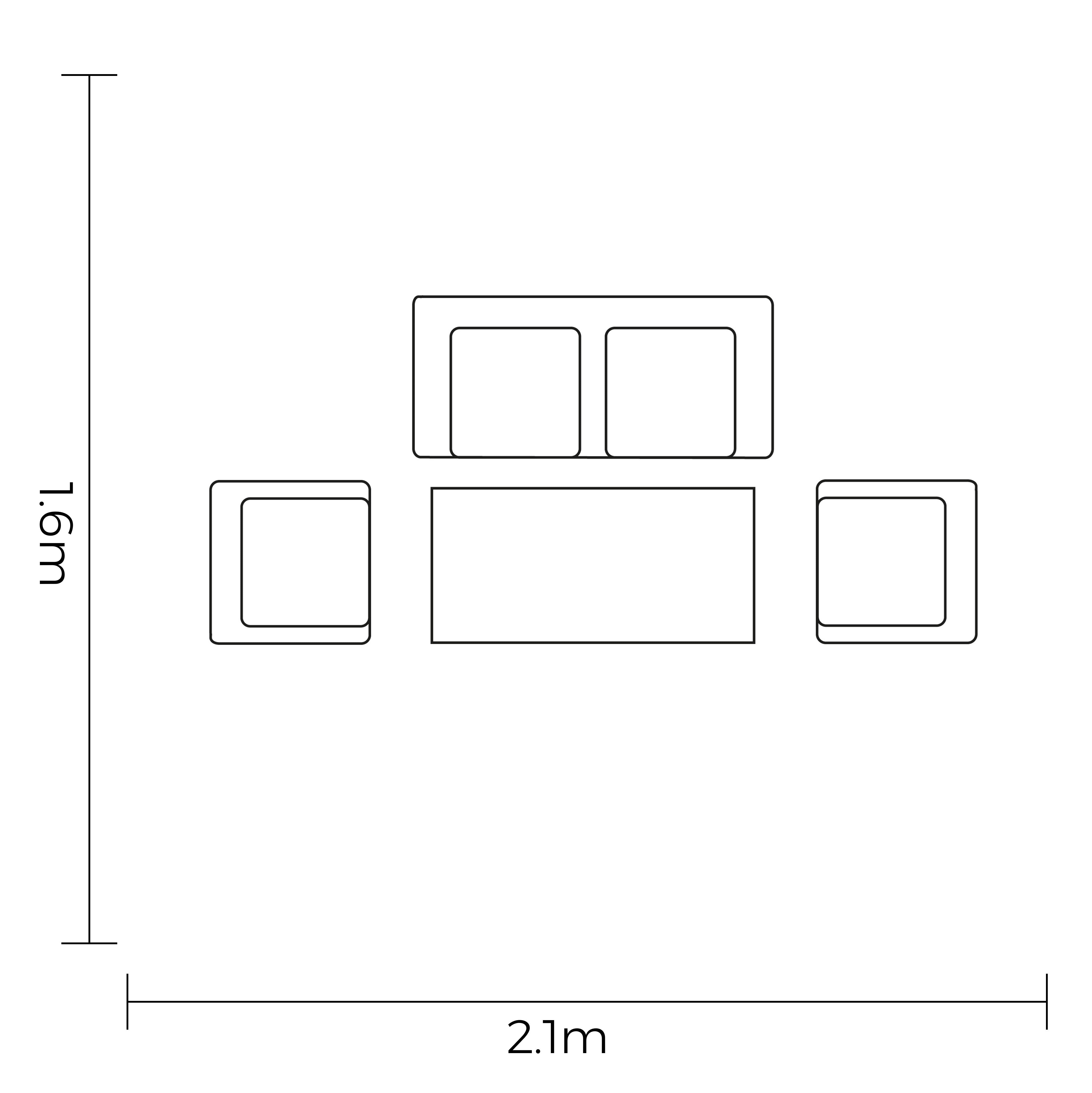 Rio Outdoor Compact Lounge Set | Hartman
