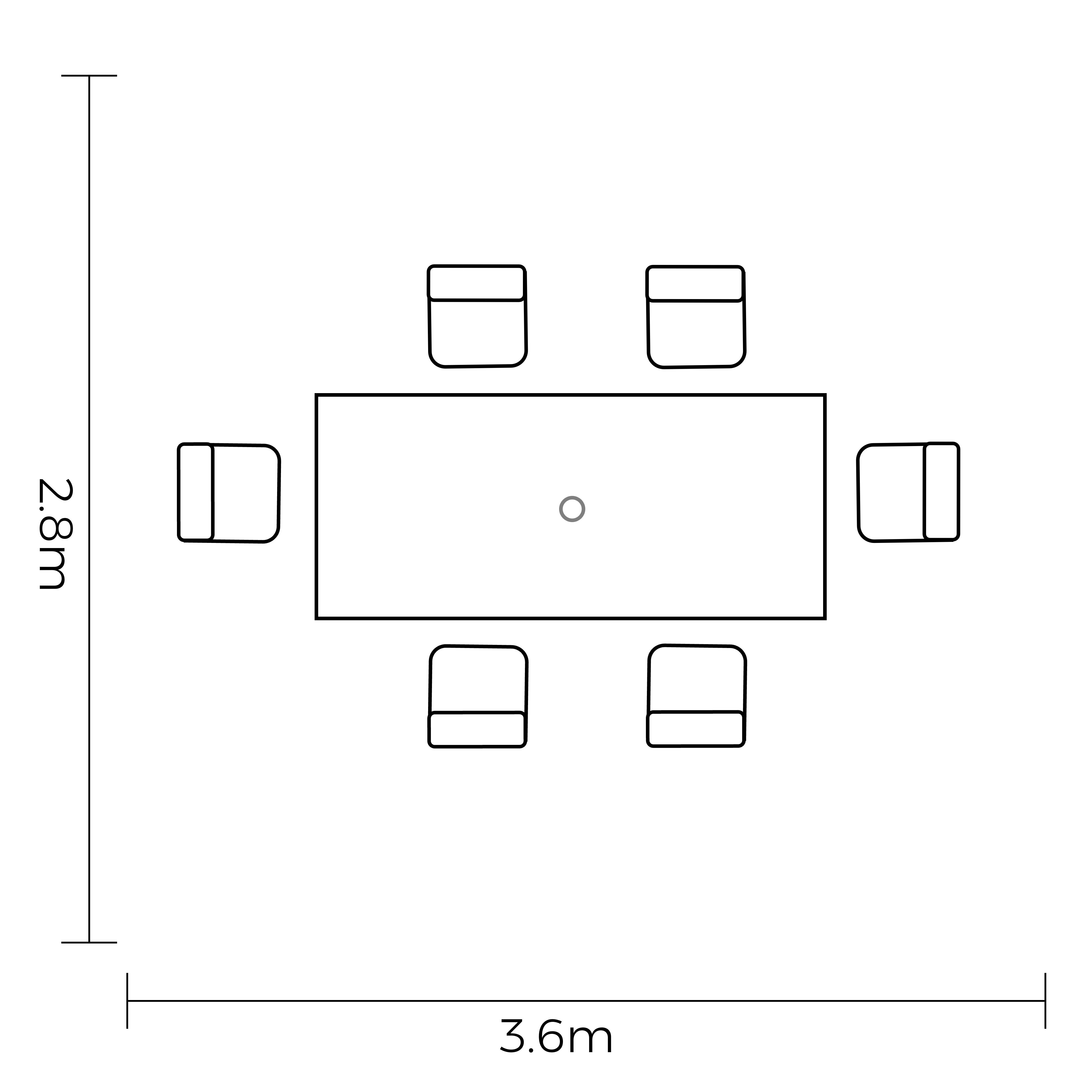 Rio Outdoor 6 Seat Dining Set | Hartman