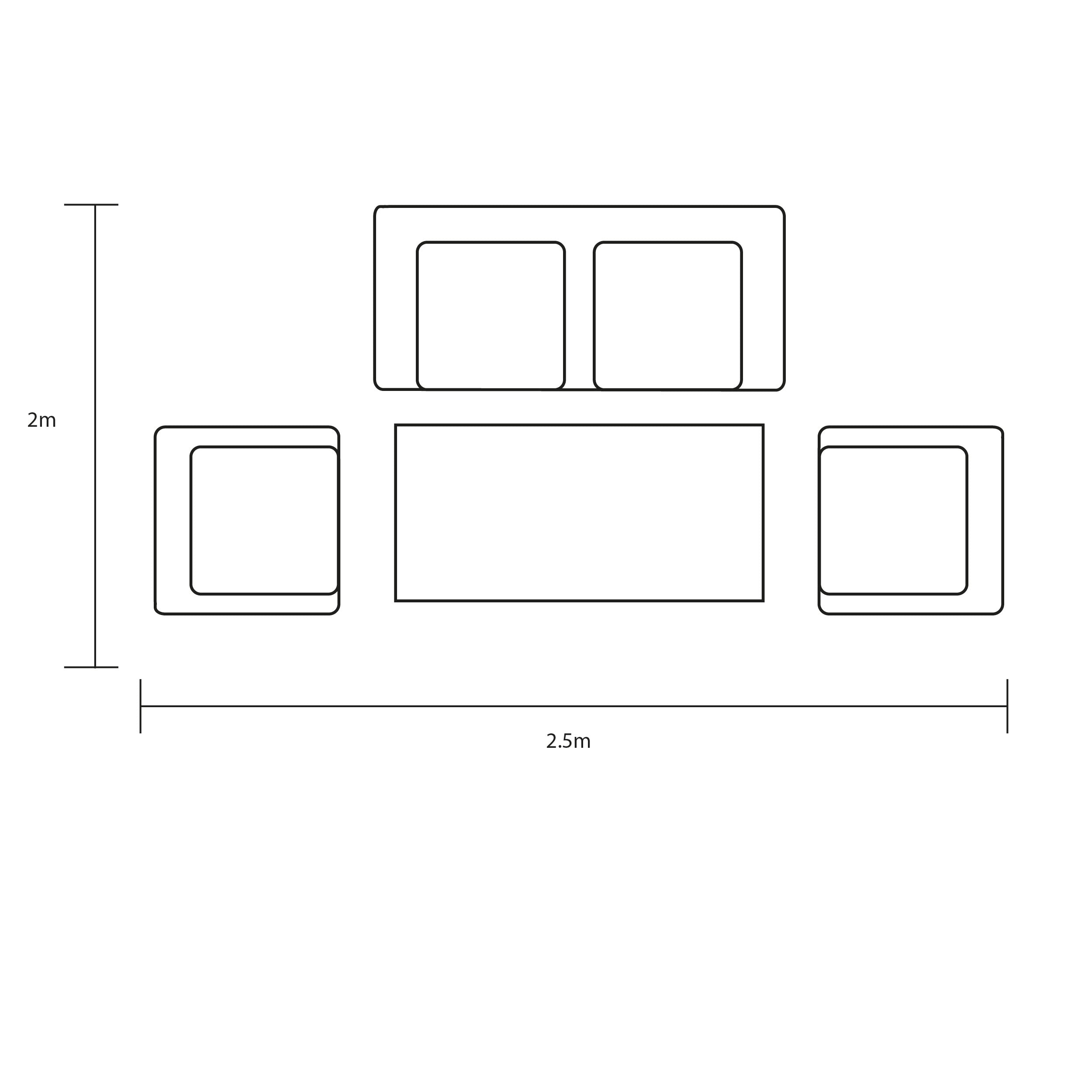 Sahara Outdoor 2 Seat Lounge Set | Hartman