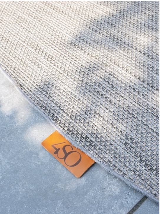 Outdoor rug slate round 150 cm | 4 Seasons Outdoor