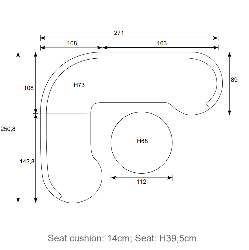 Matera Curved corner lounge dining set | Garden Impressions