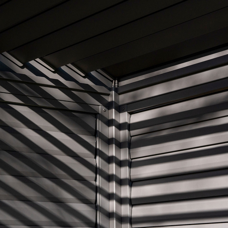 Titan Aluminium Louvre Side Panel - 1.2m x Single Panel for 3.6m Titan Pergola