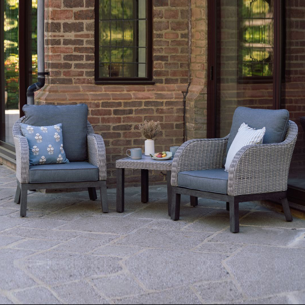 Coniston Bistro Set in Grey | Vila