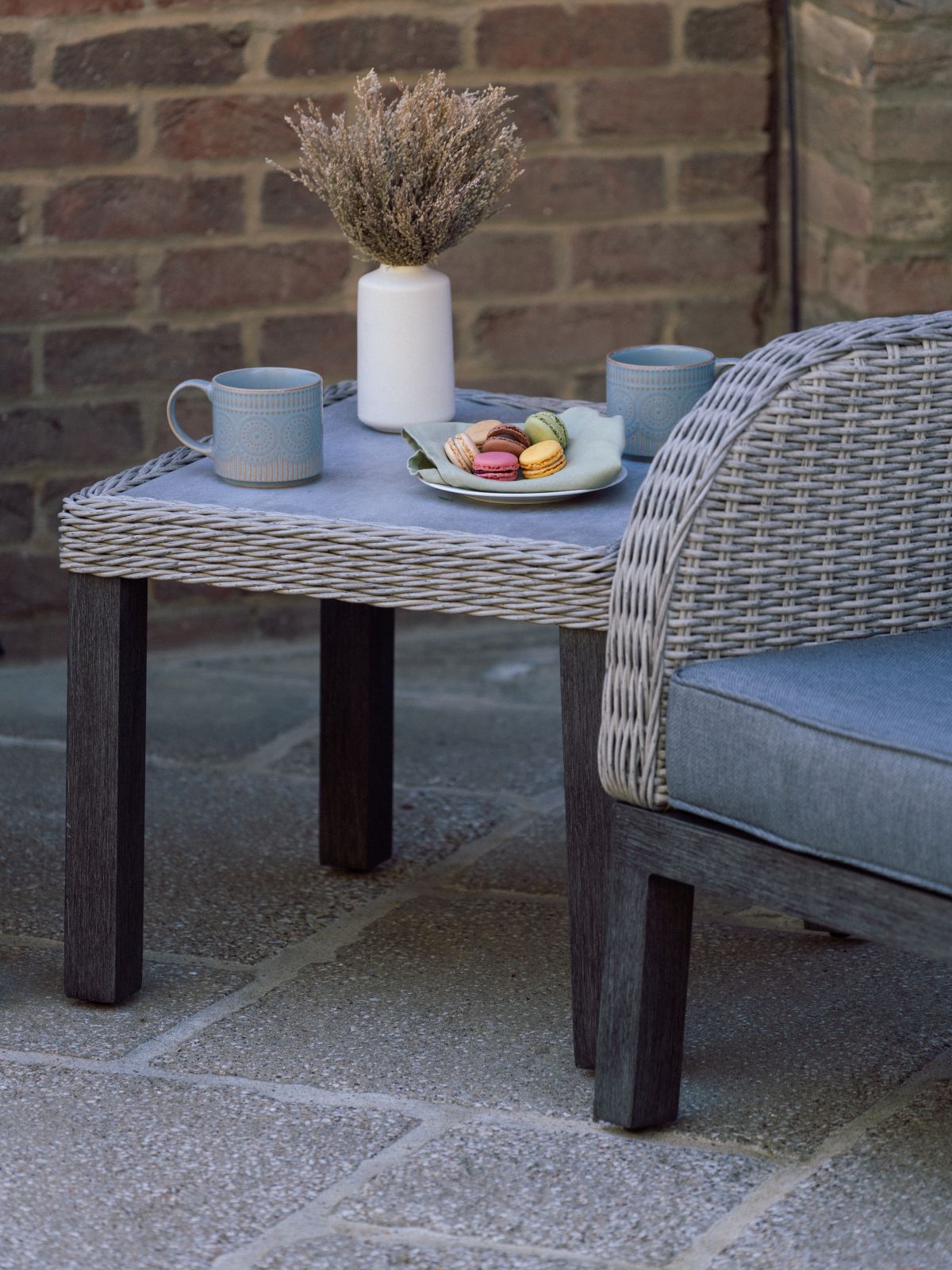 Coniston Bistro Set in Grey | Vila