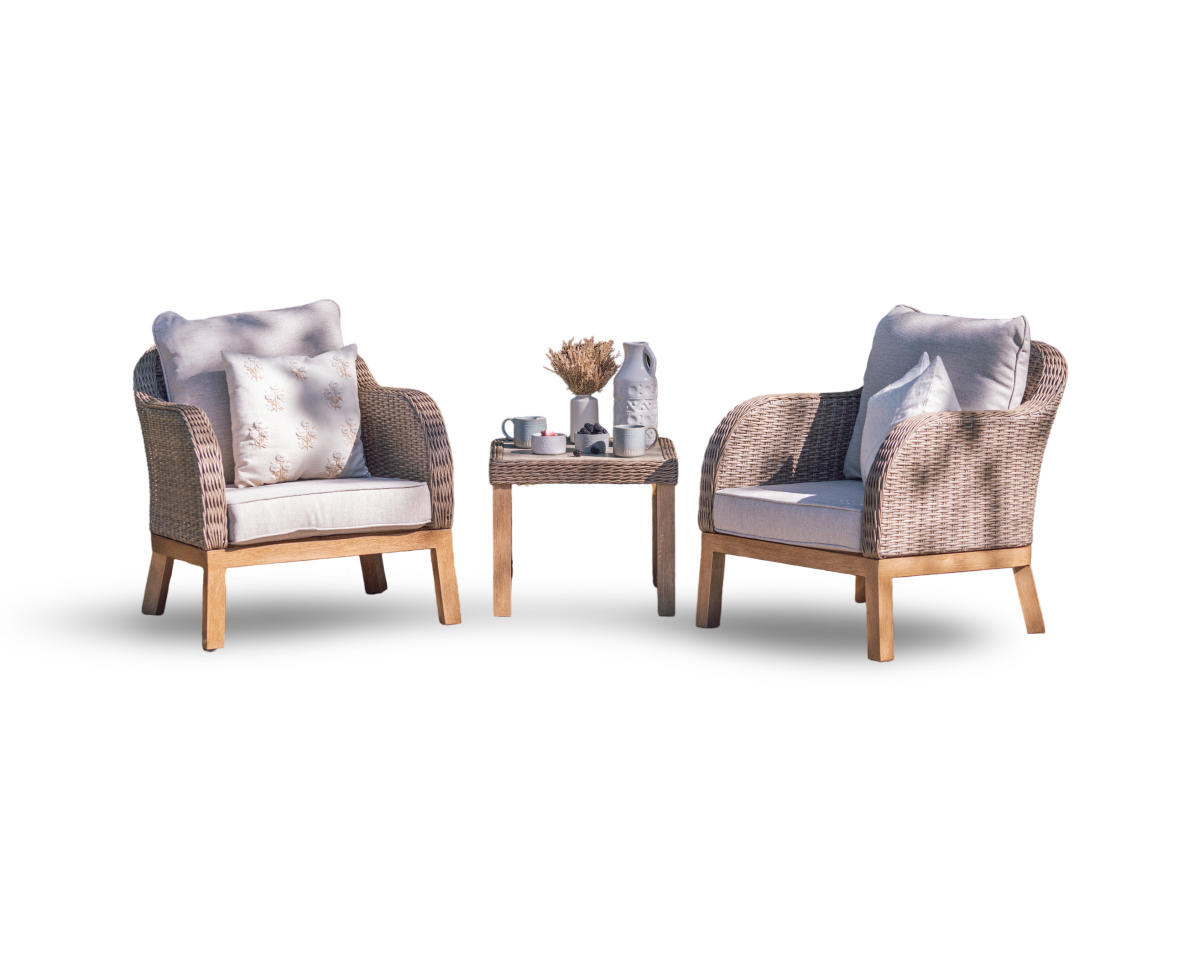 Coniston Bistro Set in Natural | Vila