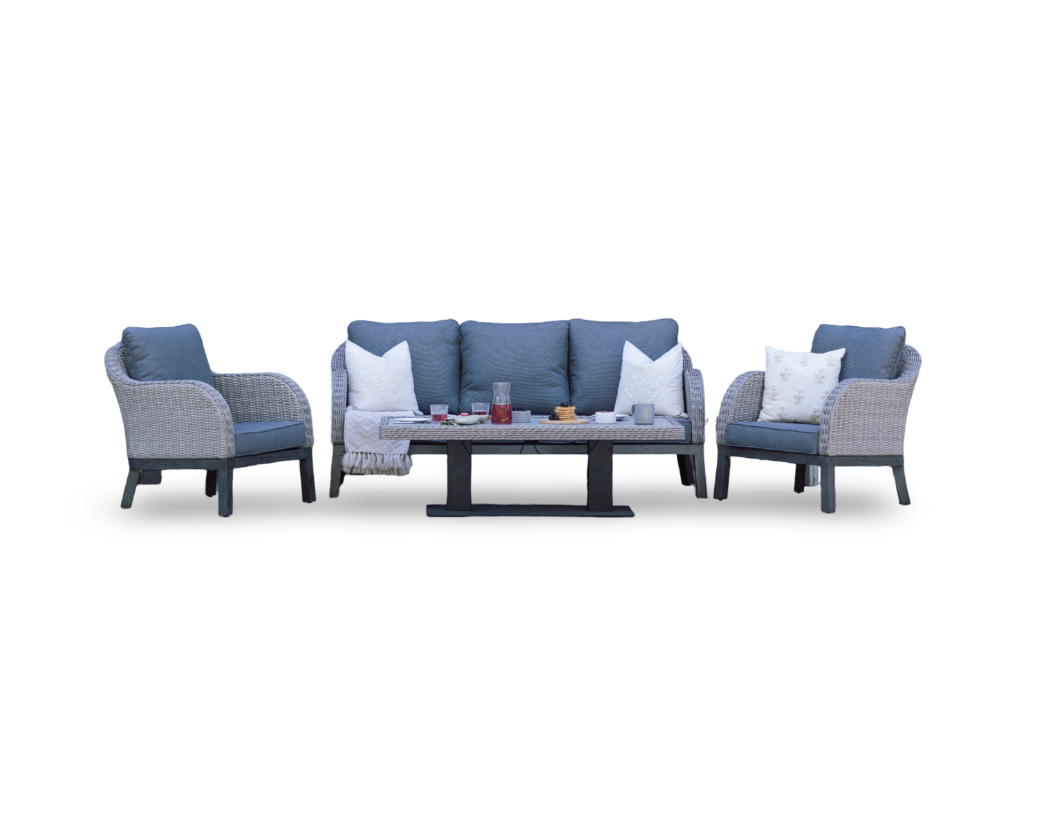 Coniston Outdoor Lounge Set in Grey | Vila