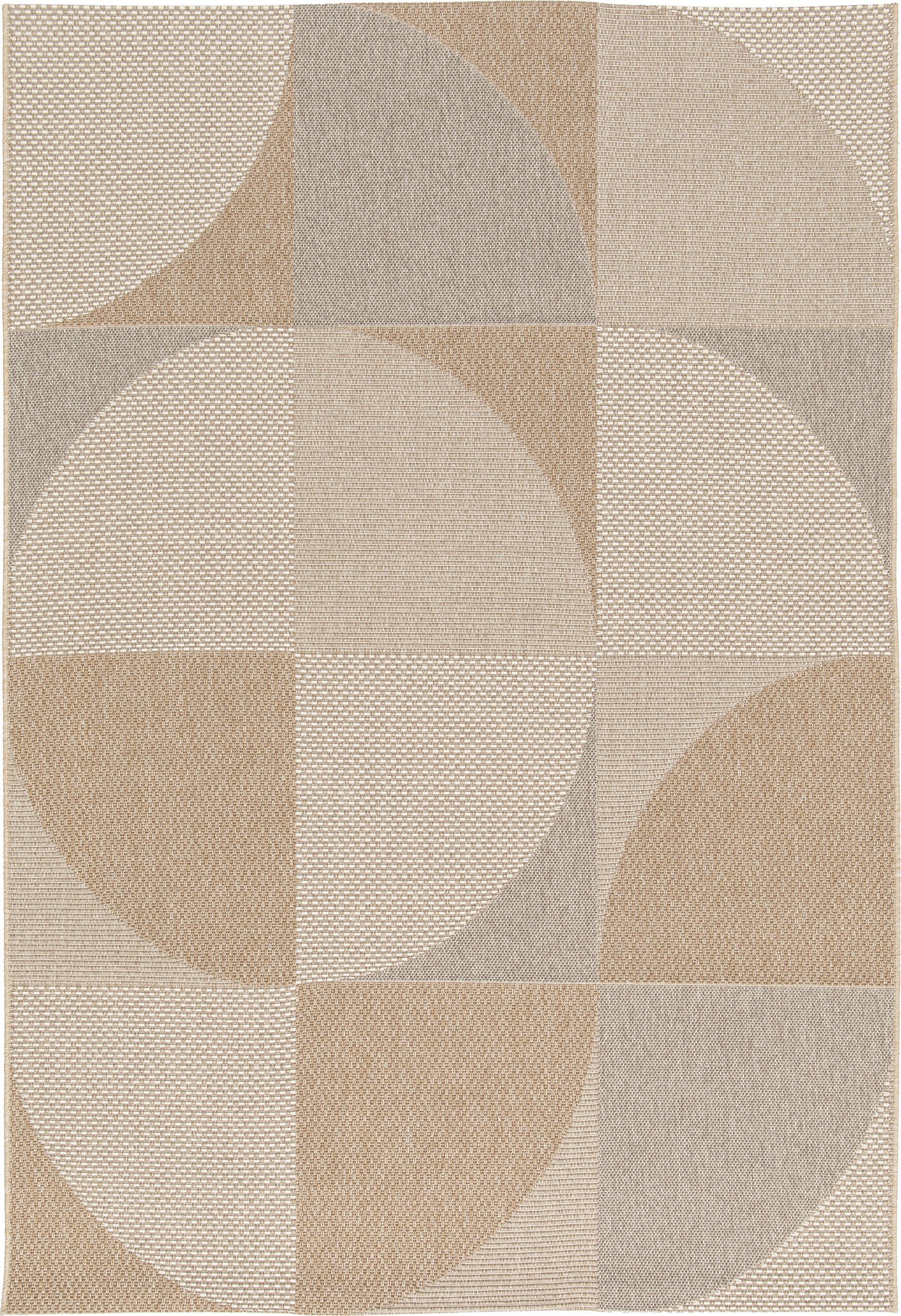 Art Deco Taupe Outdoor Rug - 120cm x 170cm | Garden Impressions