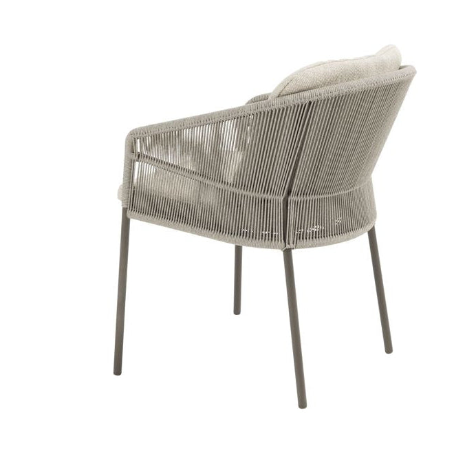 Woven chair on a white background