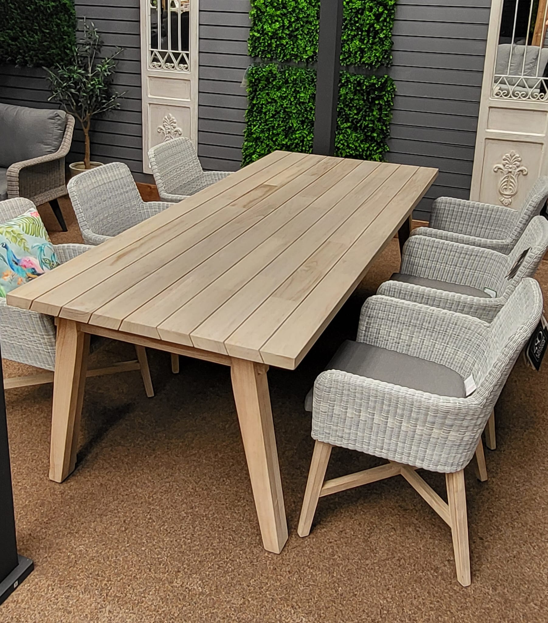 Lisboa 6 Seat Outdoor Dining with Derby 240cm Table | 4 Seasons Outdoor