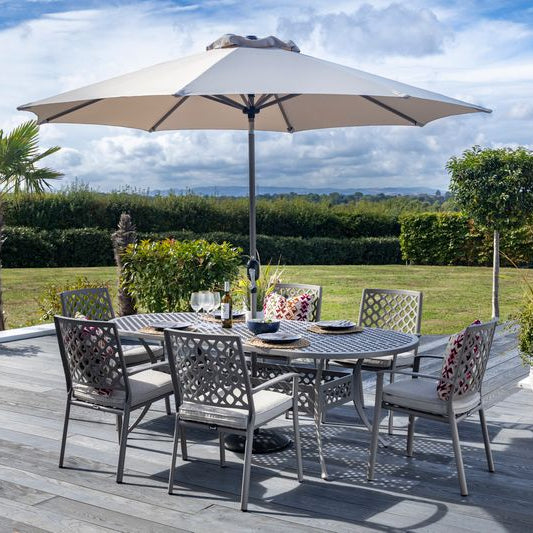 Avebury Outdoor 6 Seat Oval Dining Set | Hartman
