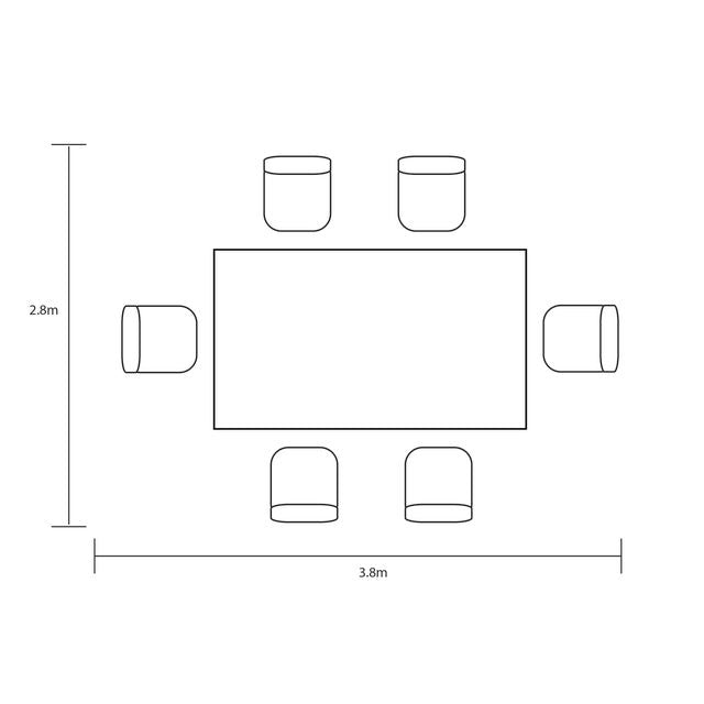 Eden Outdoor 6 Seat Dining Set | Hartman
