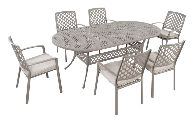 Avebury Outdoor 6 Seat Oval Dining Set | Hartman