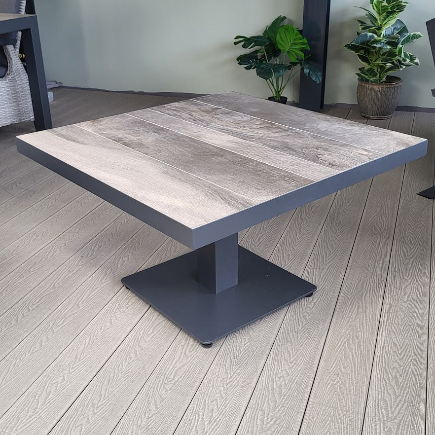 Square Adjustable Table in Grey - Triton/Kendal By Vila