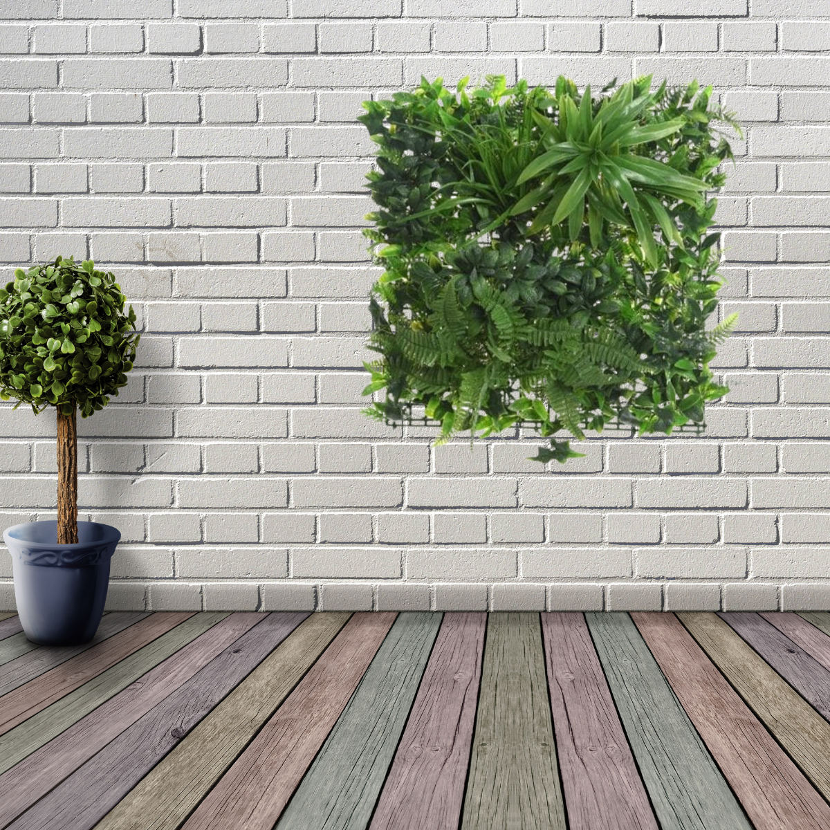 4 x Premium Outdoor Realistic Foliage Wall Panel | Woodland