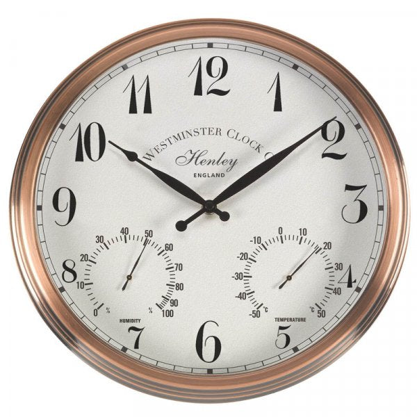 Henley Wall Clock And Thermometer