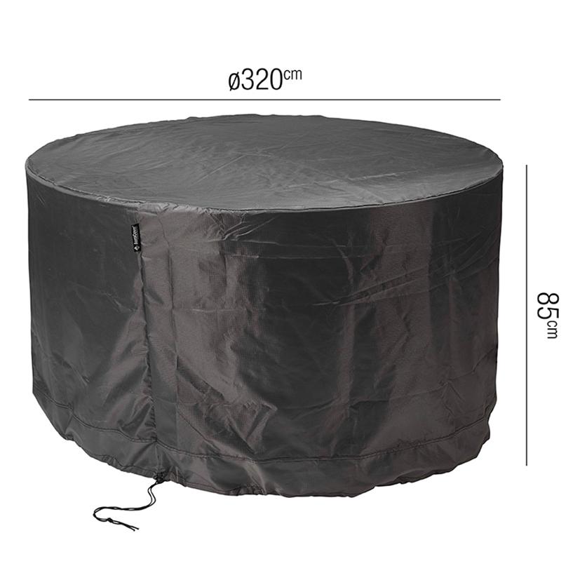Outdoor Furniture Cover Aerocover | Round Garden Set 320 x 85cm high