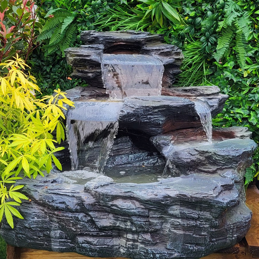 Garda Falls Water Feature with lights - No Plumbing