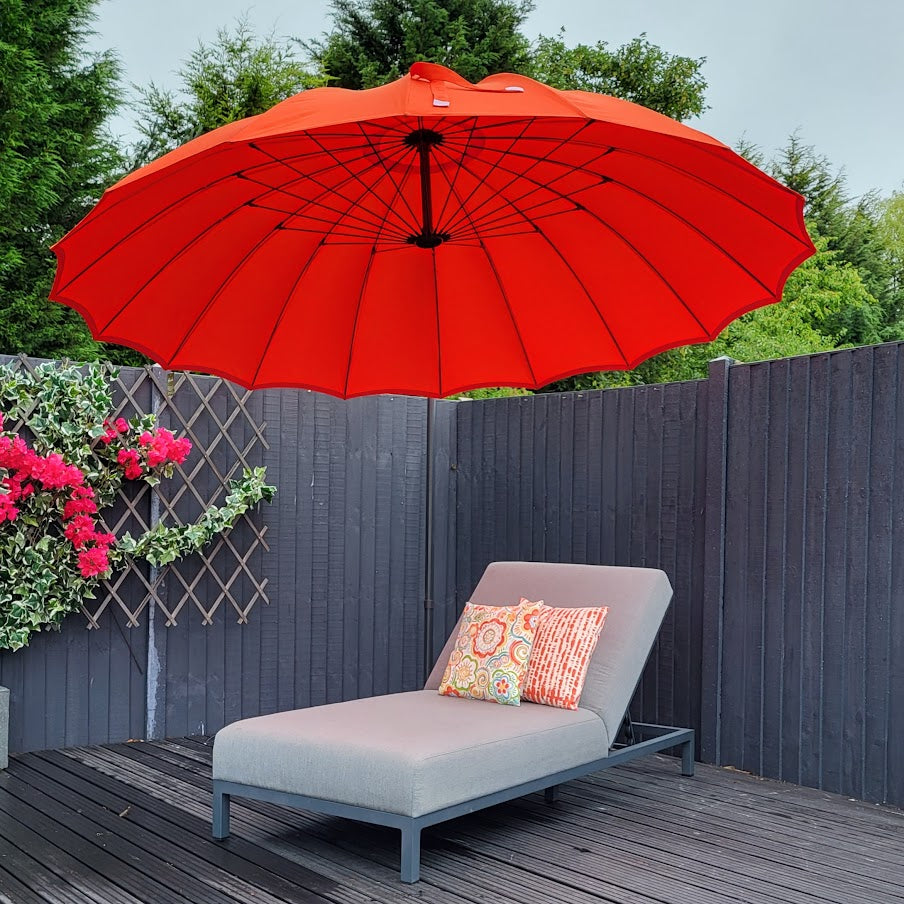 Cantilever 3m Round in Tangerine - Shanghai By Harbo