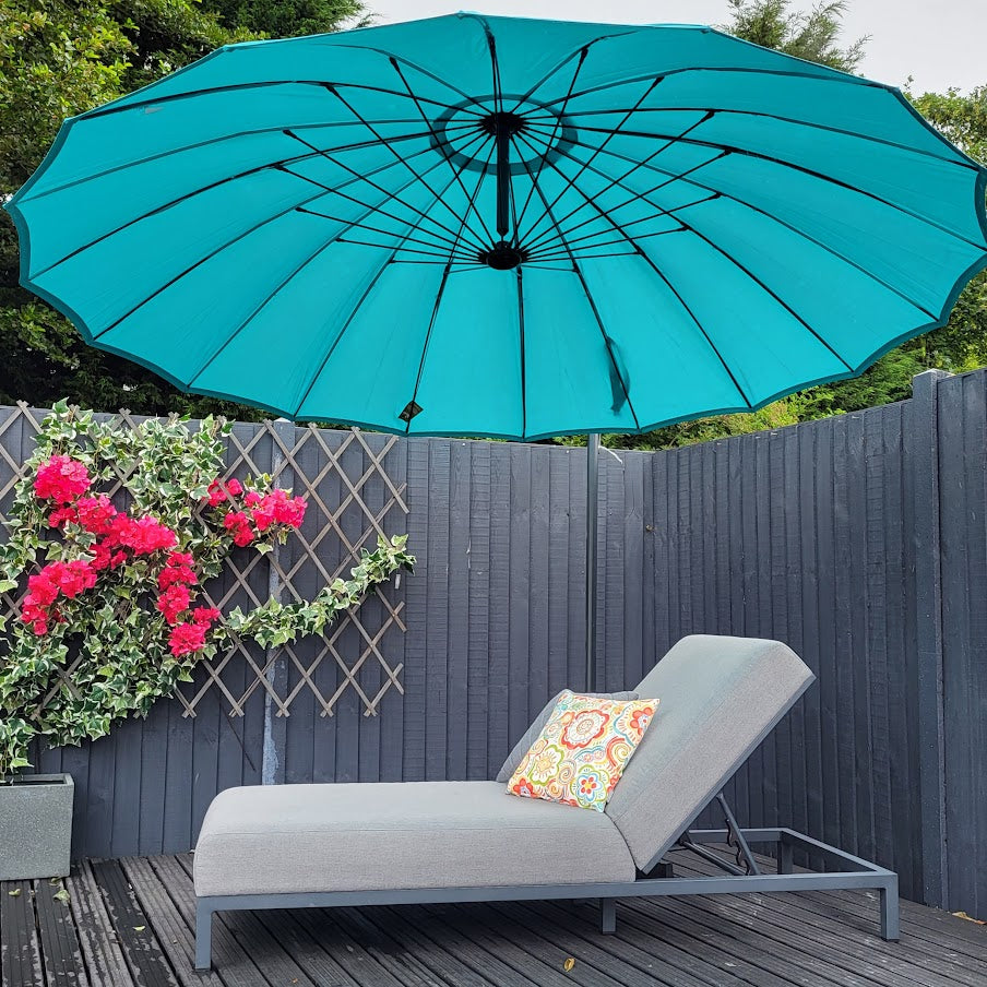 Cantilever 3m Round in Teal - Shanghai By Harbo