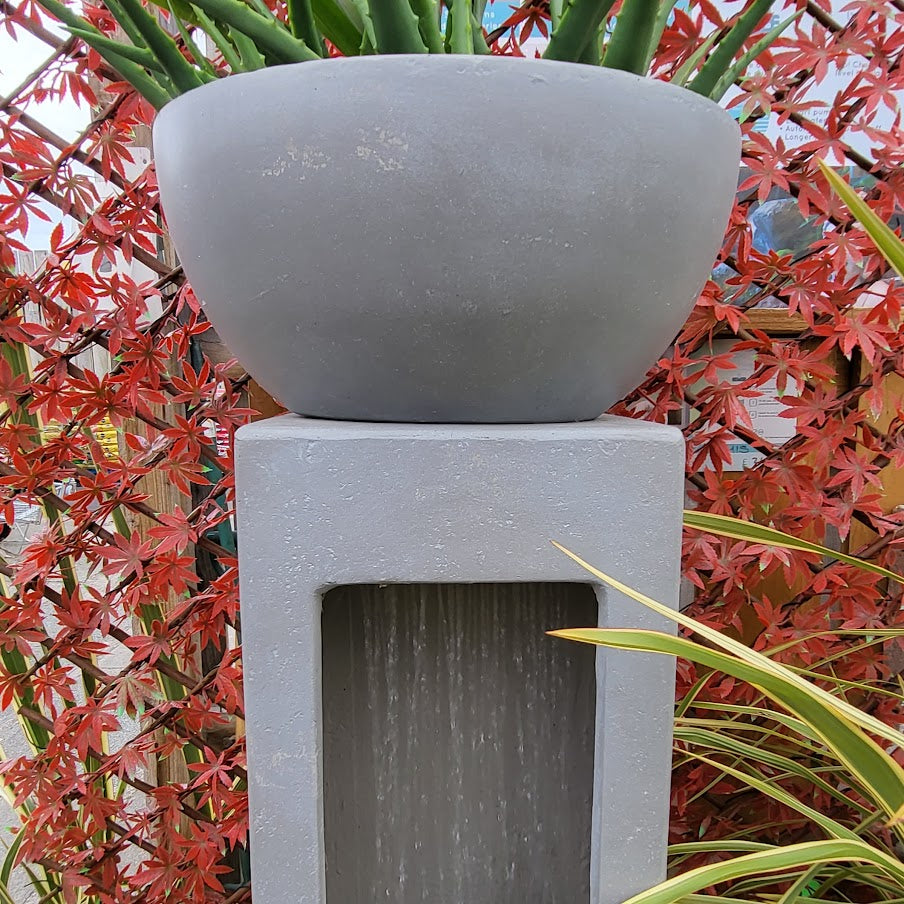 Artemis Cascading Water Feature Column with Planter - No Plumbing Required